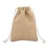 Natural Jute Drawstring Bag