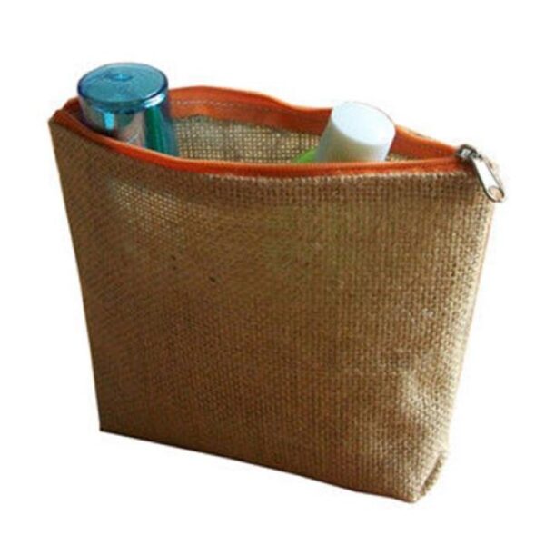 Jute Cosmetic Pouch