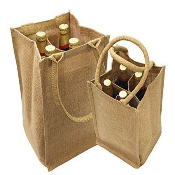 Jute wine bag